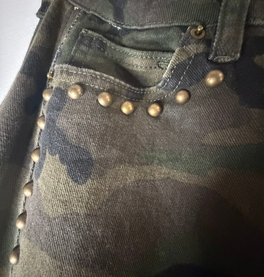 jean balloon camouflage clouté Sé Pop !