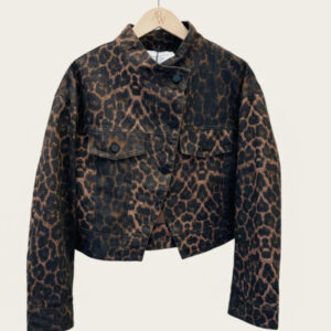 VESTE JEAN LEOPARD
