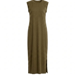 ROBE LONGUE ROCK À EMMANCHURES CLOUTÉES (avec épaulettes)
