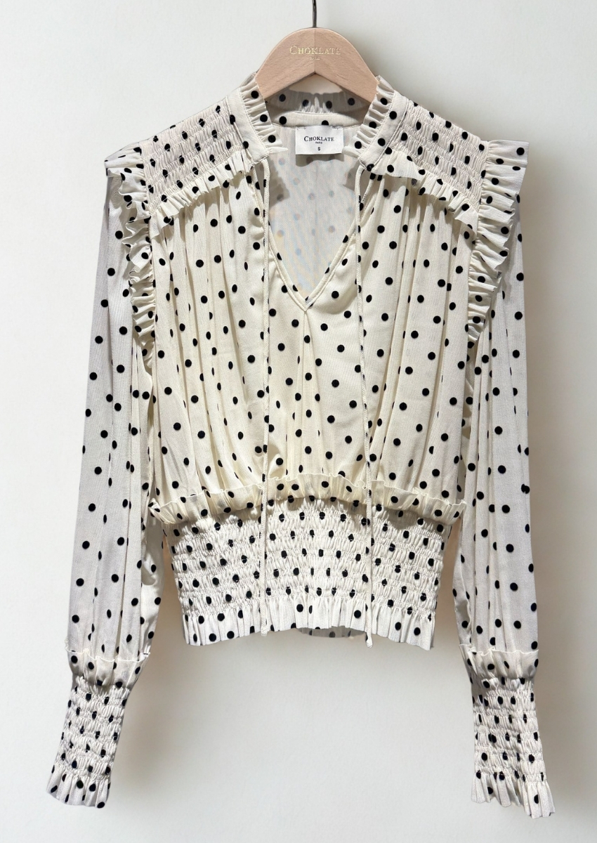 BLOUSE À POIS