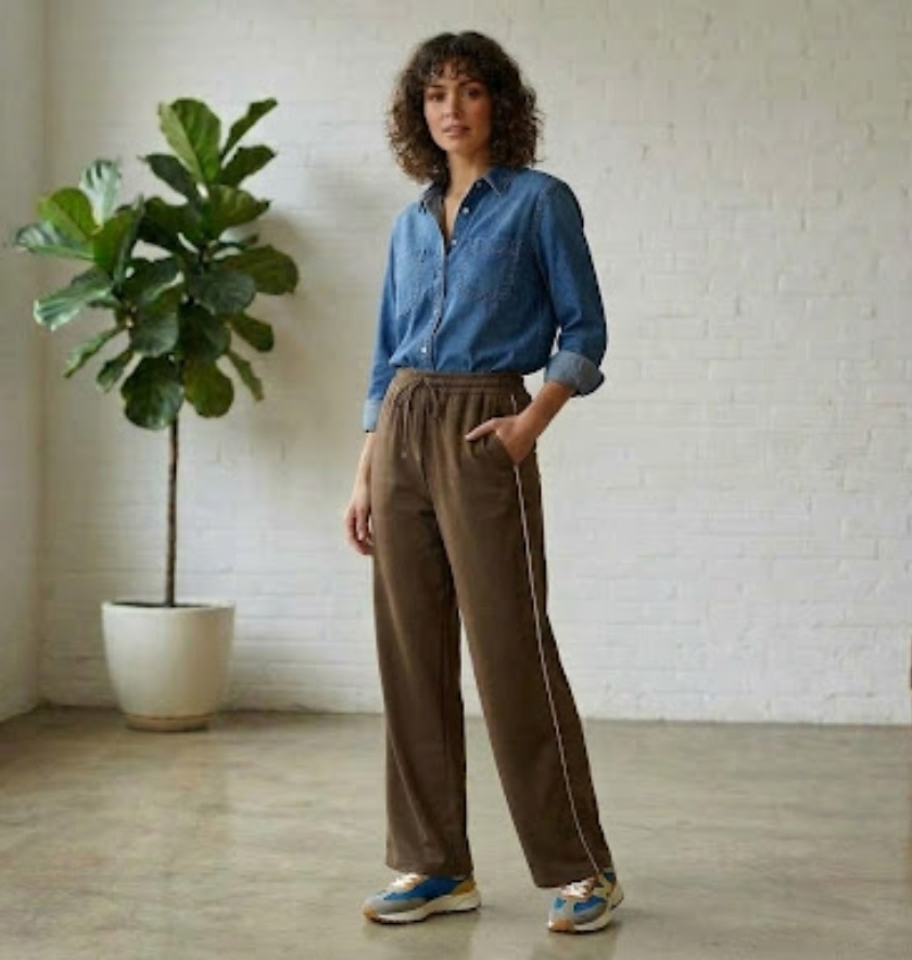 pantalon jogging kaki